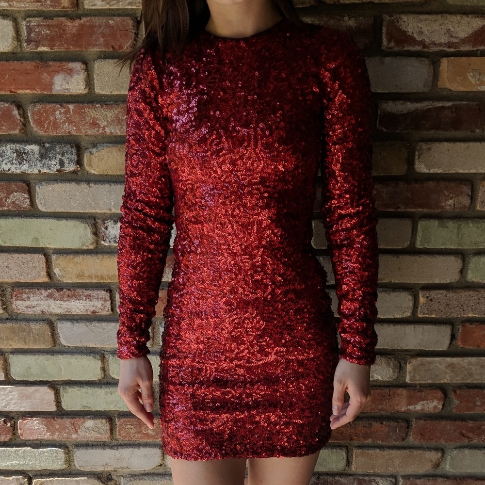 Red Sequin Prom/Party Dress